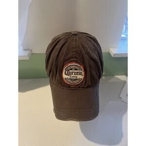 Corona Extra La Cerveza Mas Fine Baseball Cap Hat Mens M/L Flex Fit Cotton